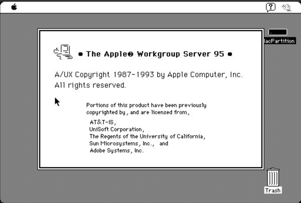 Macintosh A/UX 3.1 Hard Drive with system 7.0 , 2 GB, SCSI, macintosh unix