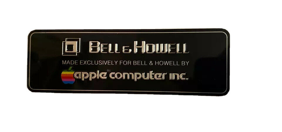 apple 2  bell&howell top label