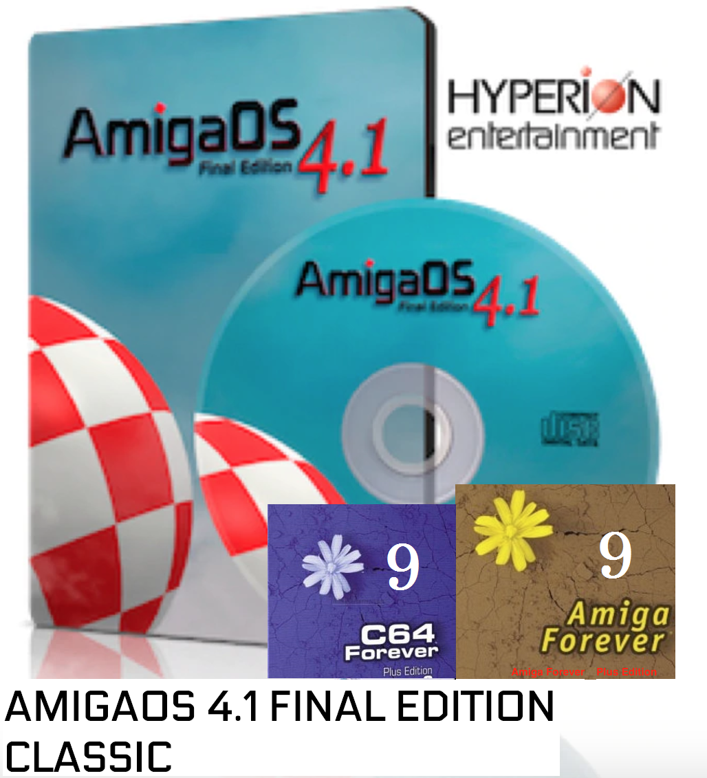 AmigaOS 4.1 Final Edition and Amiga Forever 9 Plus with C64 Forever Edition