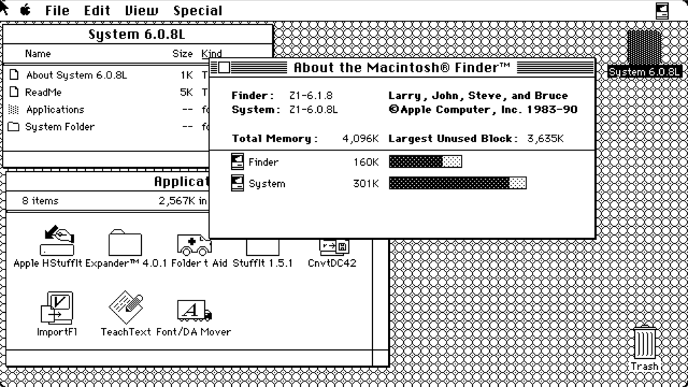 Macintosh System 6.0.8L download for raspberry pi