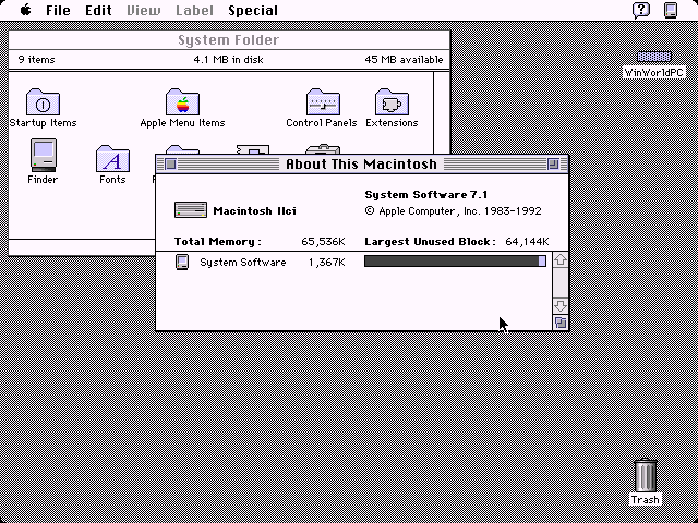 Apple Macintosh System 7.1 scsi