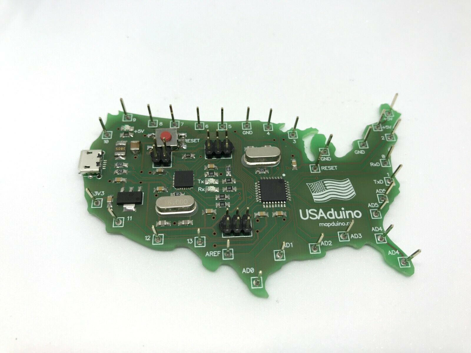 Arduino Uno R3 USA map