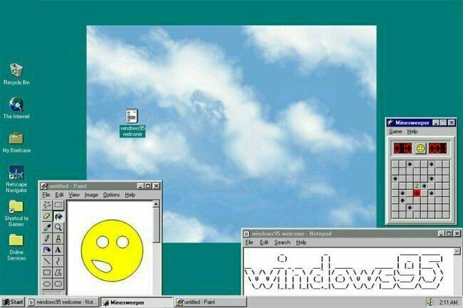 windows 95 free download with games