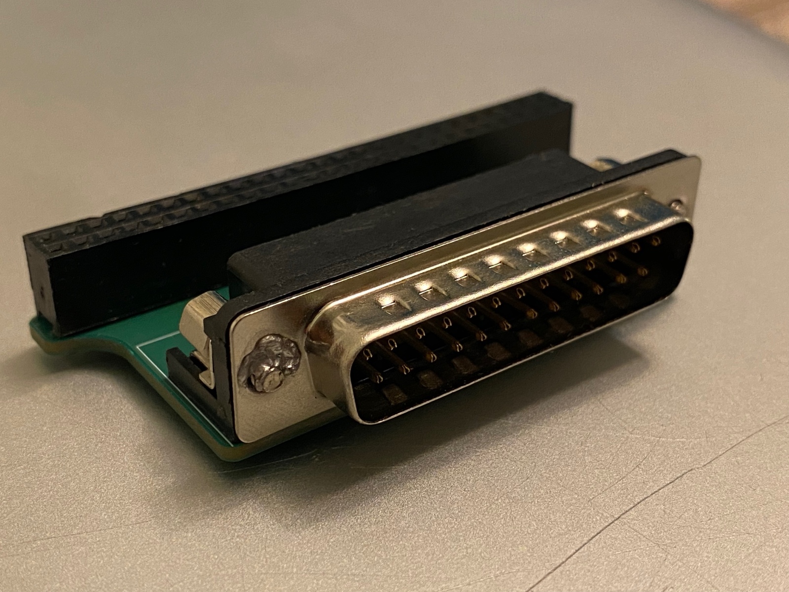 Macintosh SCSI 50 pin to DB25 adapter 