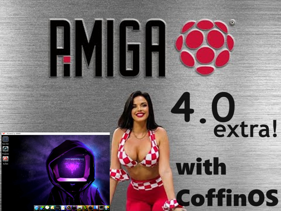 Amiga PiMiga 4.0 EXTRA for Raspberry Pi 4-5-400,   all-in-one with CoffinOS