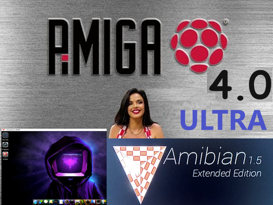 Amiga PiMiga 4.0 ULTRA version for Raspberry Pi 4-400, 3-in-one with CoffinOS and Amibian; best Amiga Emulators in one Bundle